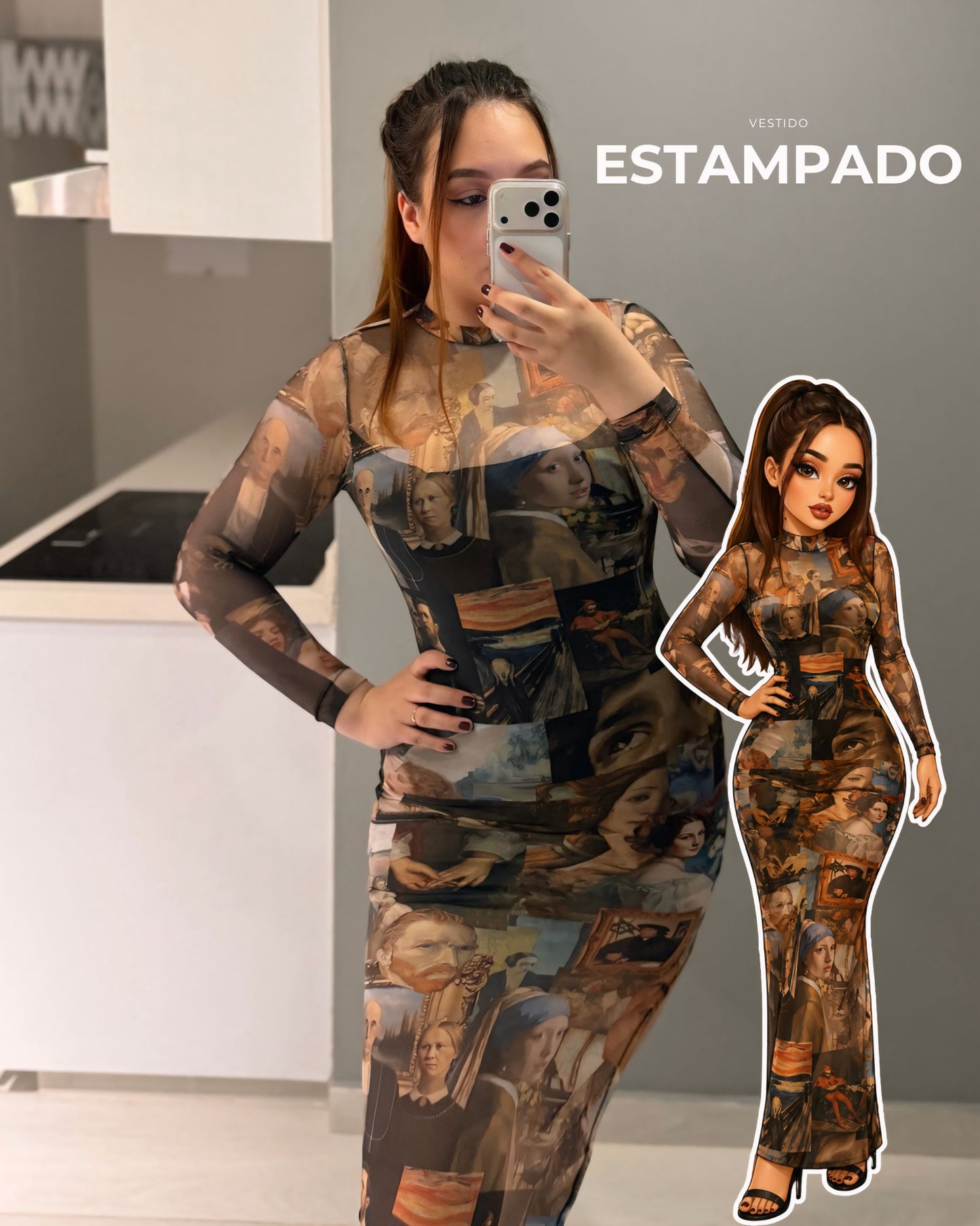 A Vestido obra de arte♥️✨