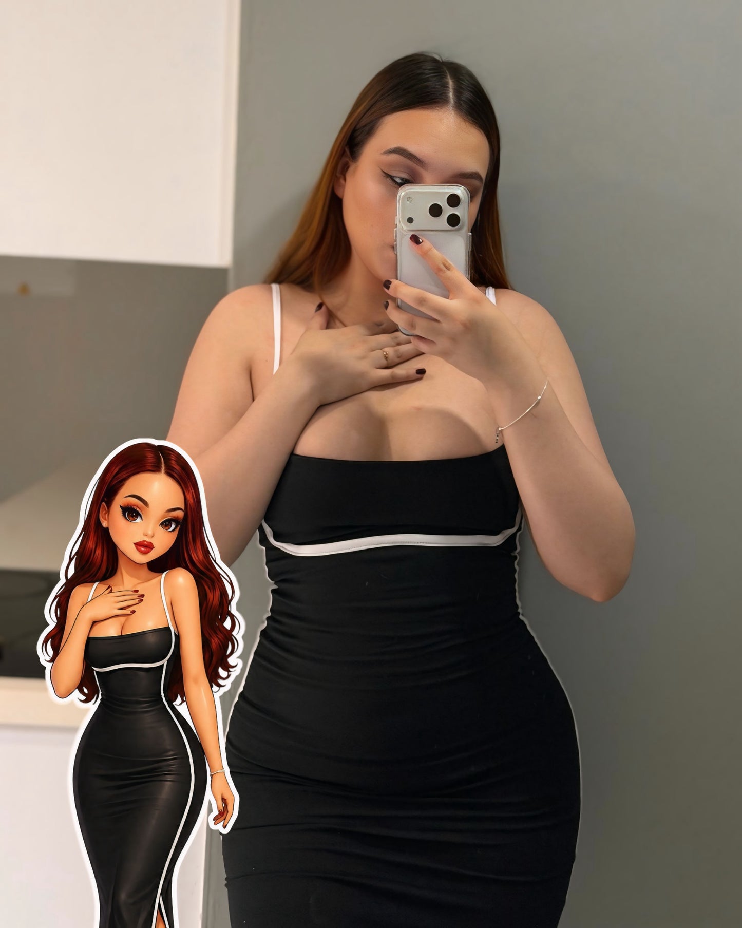 A Vestido negro línea 💕