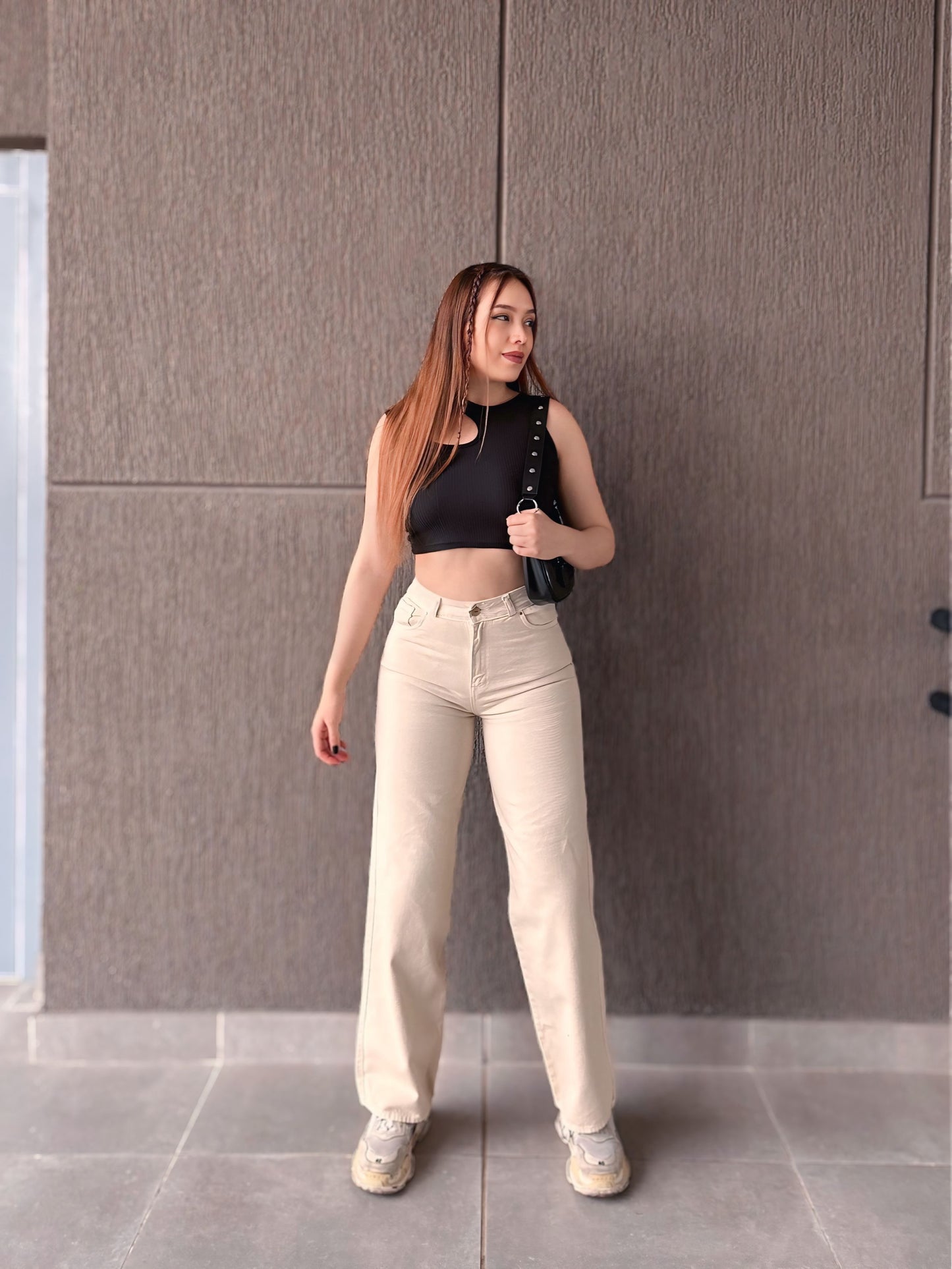 Wide beige Jean✨