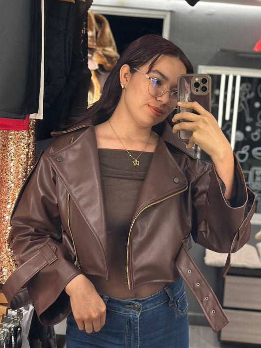 Chaqueta cuerina gruesa💕