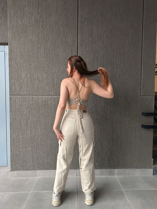 Cargo beige jean 💕