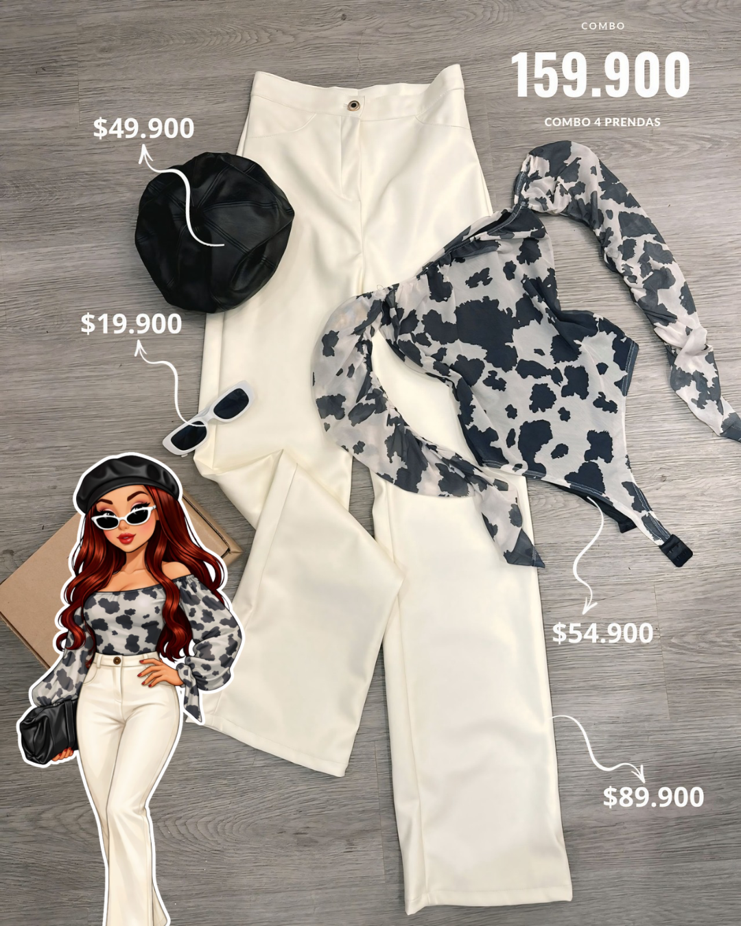 Combo, pantalón de cuerina y Body💕